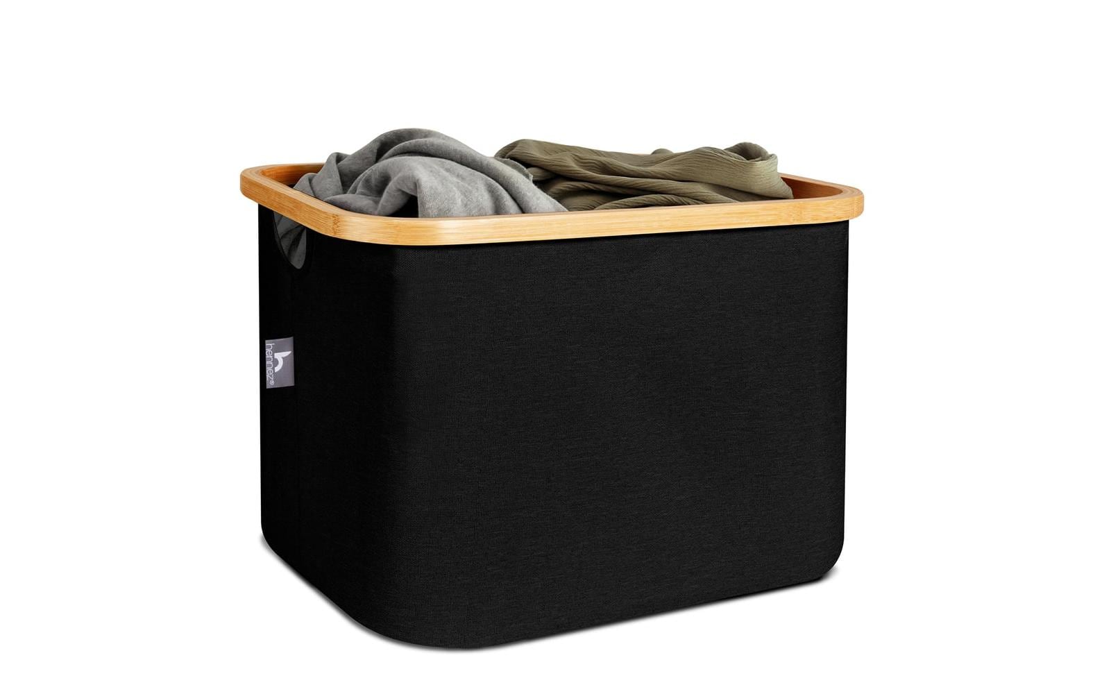 Hennez Adrian Aufbewahrungskorb 40 l – Polyester – Schwarz – 310 × 410 × 310 mm