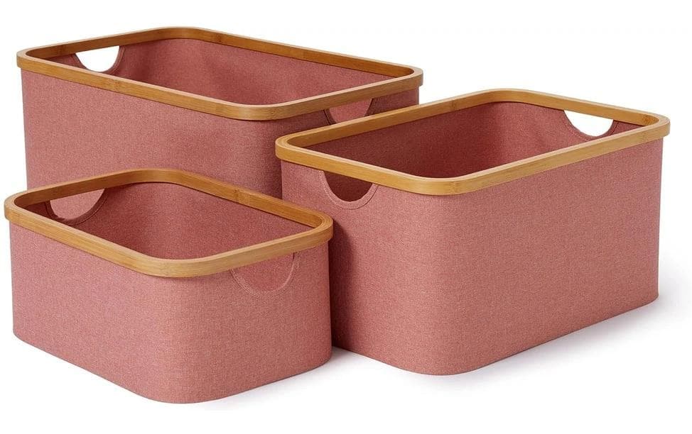 Lumaland Aufbewahrungsbox 30 l – Polyester – Rosa