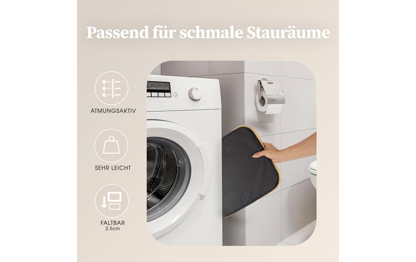 Hennez Adrian Aufbewahrungskorb 40 l – Polyester – Grau – 310 × 410 × 310 mm