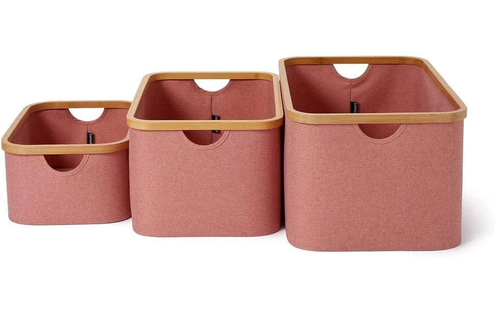 Lumaland Aufbewahrungsbox 30 l – Polyester – Rosa