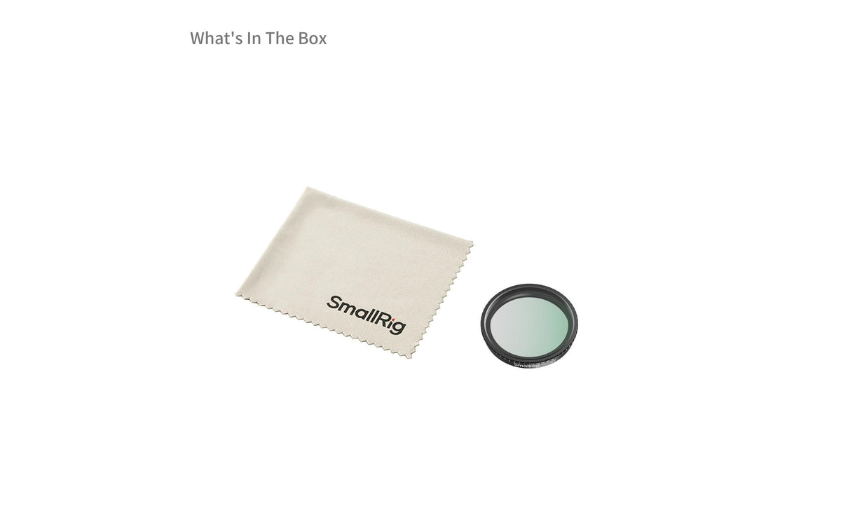 SmallRig 5838 UV-Filter – für Osmo Action 5 Pro, Osmo Action 4 – Schwarz