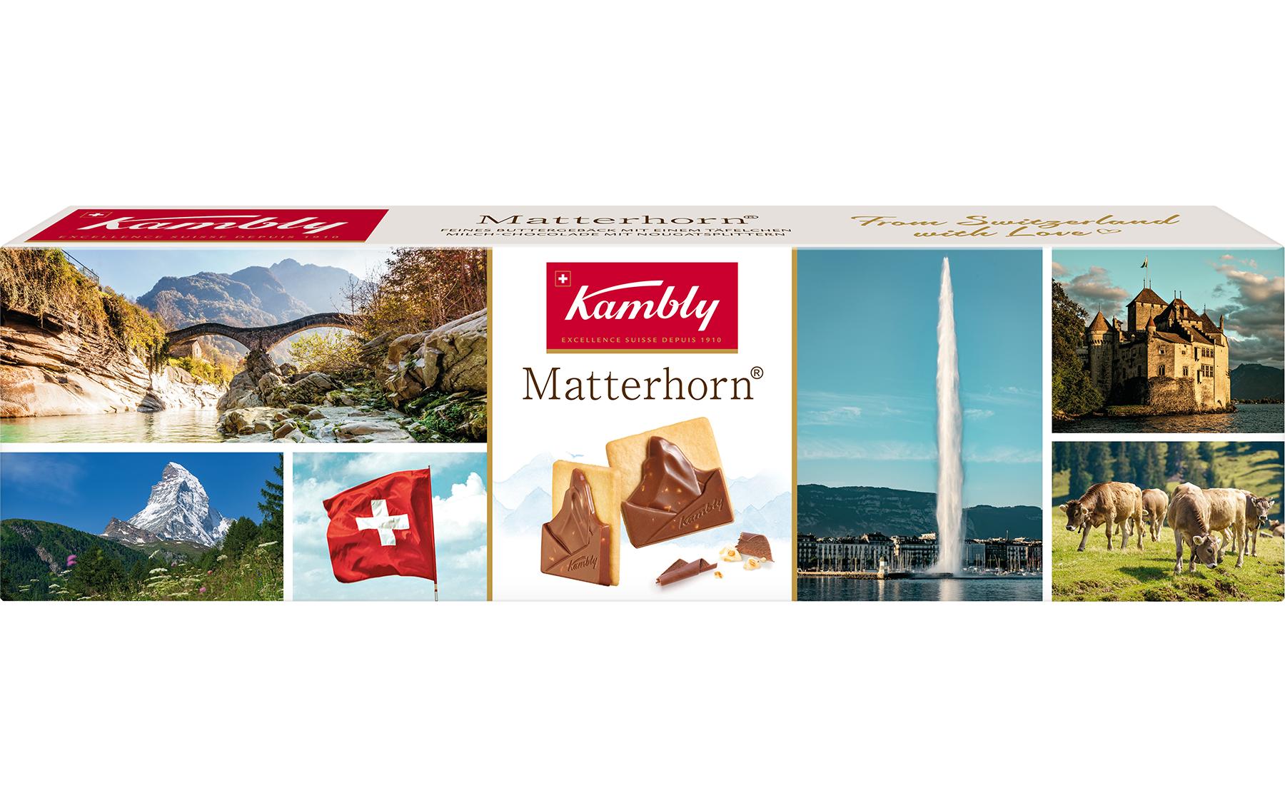 Kambly Matterhorn Tourismus Guetzli – Milchschokolade & Nougat – 100 g