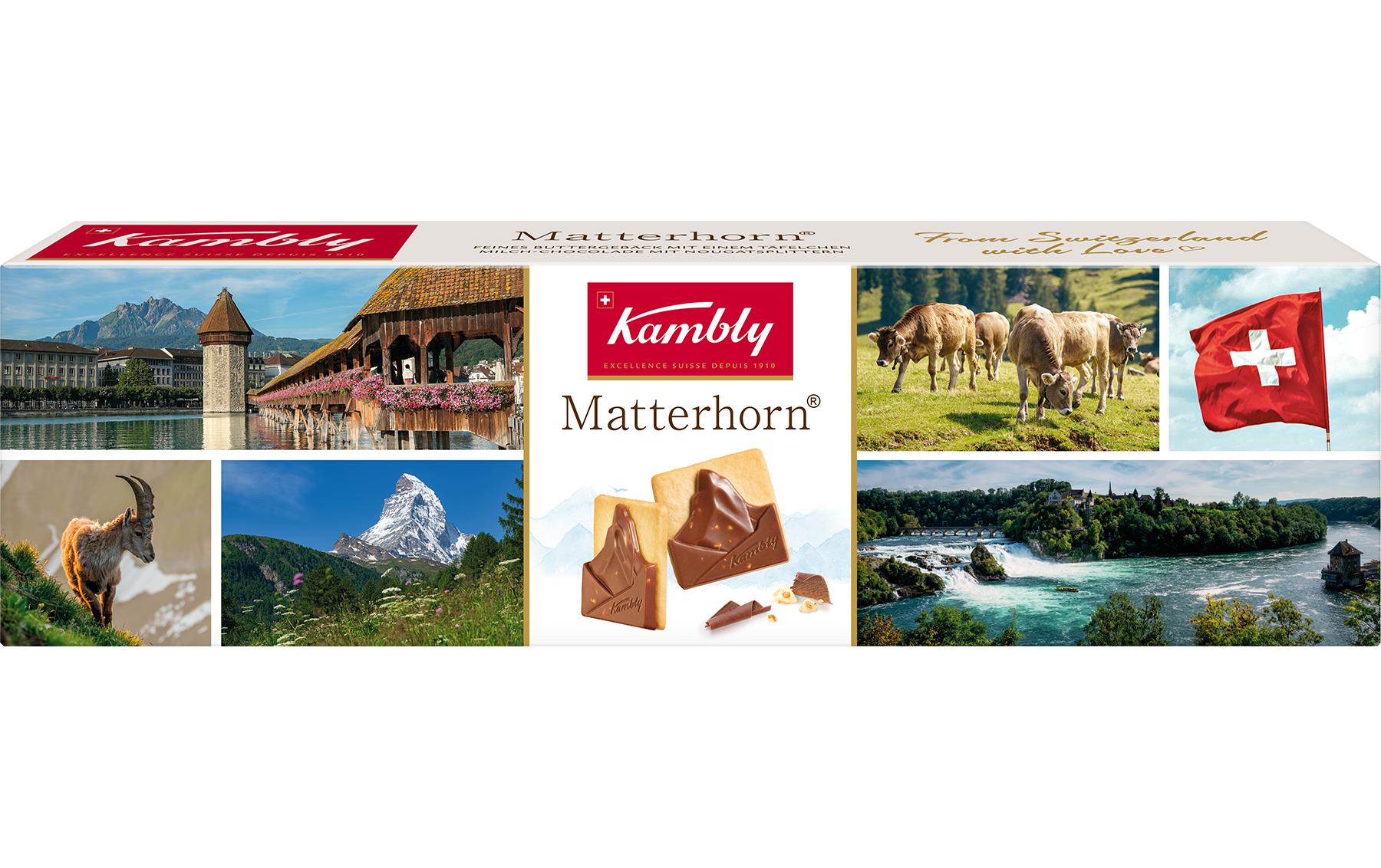 Kambly Matterhorn Tourismus Guetzli – Milchschokolade & Nougat – 100 g