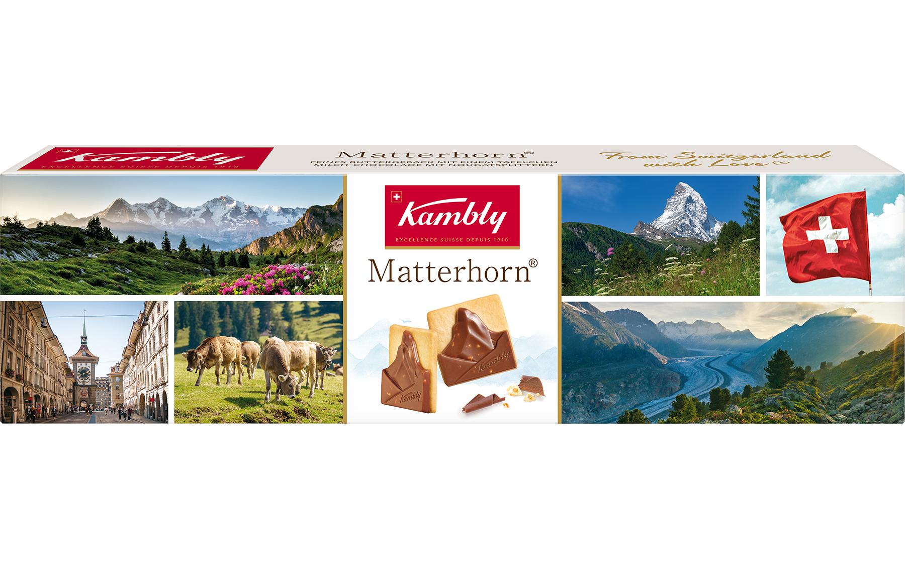 Kambly Matterhorn Tourismus Guetzli – Milchschokolade & Nougat – 100 g
