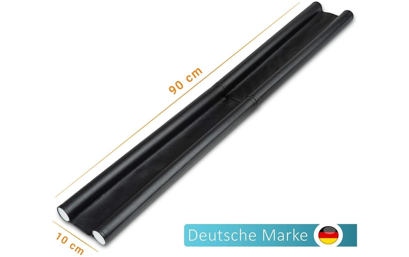Luana rose Türstopper – Kunstleder – Schwarz – 2 Stück