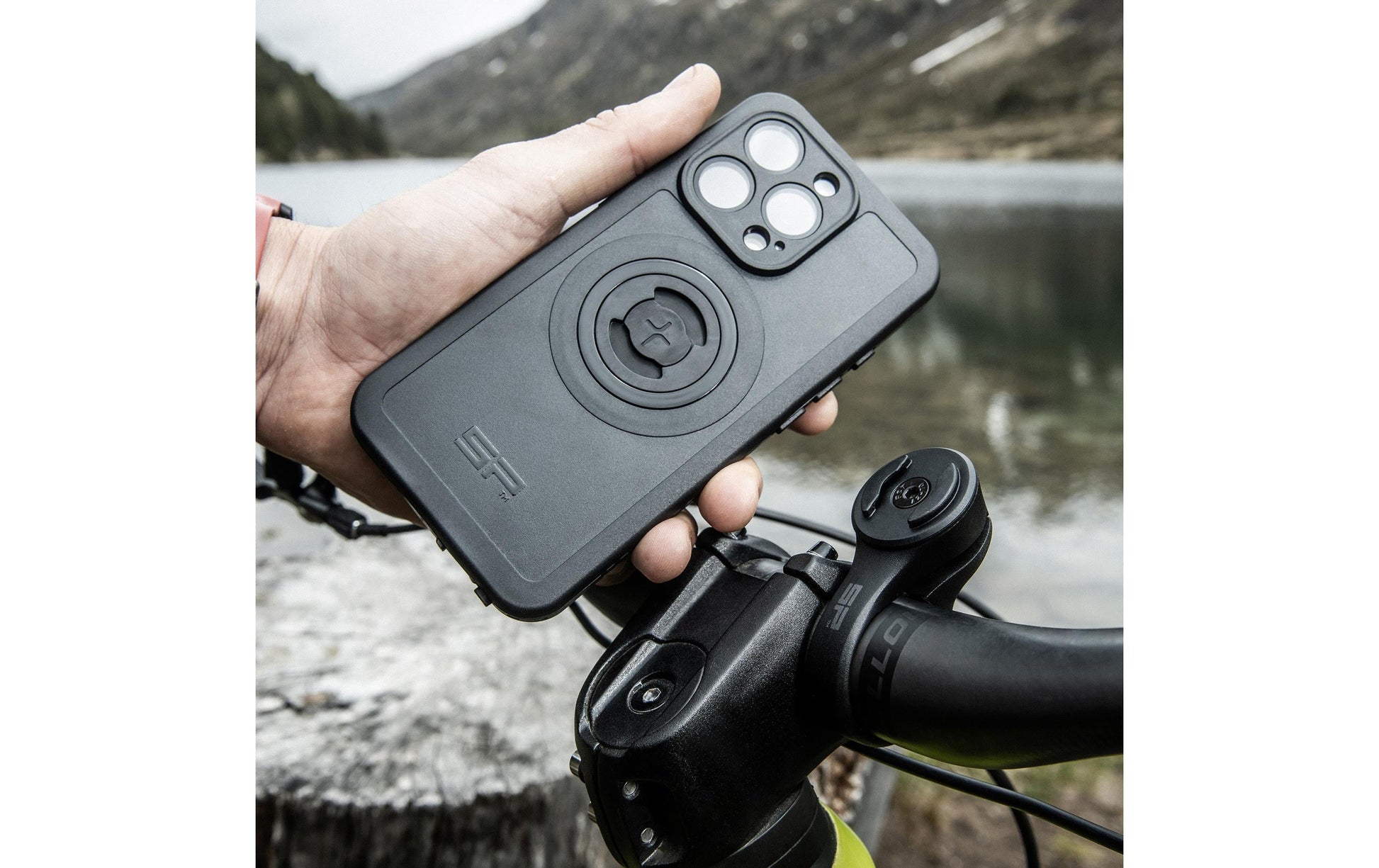 SP Connect Bike Mount SPC+ – Fahrrad-/Motorrad-Halterung – Lenker – für Smartphones (Universal)