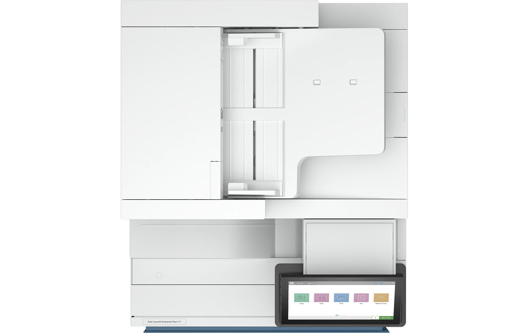 HP Color LJ Enterprise Flow MFP 8801z – Farblaser-Multifunktionsdrucker, A4, 4-in-1, Duplex, ADF, WLAN/LAN