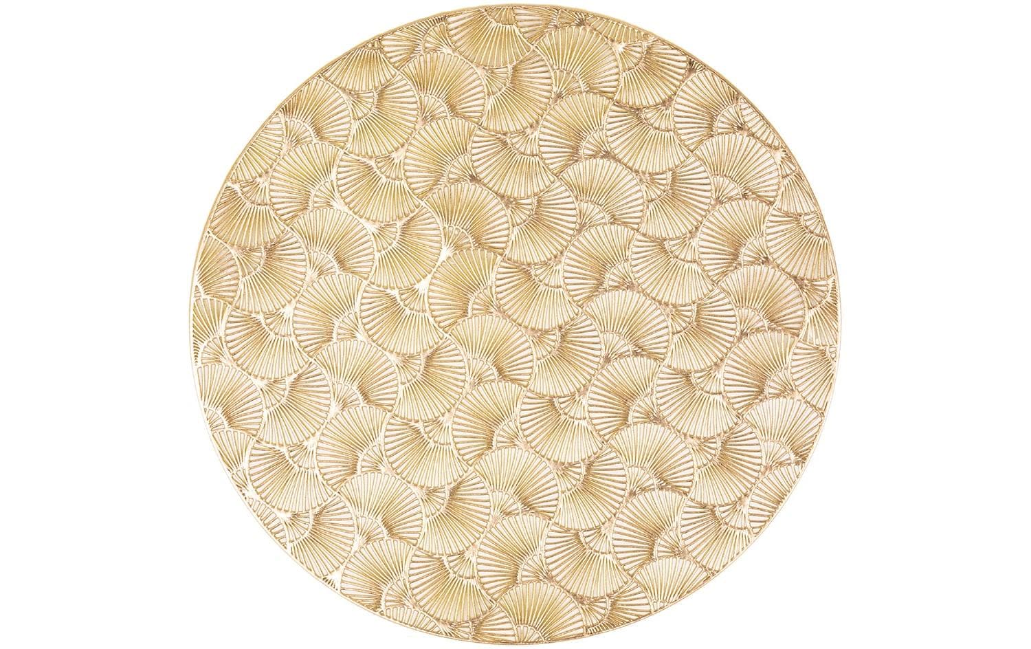Tiseco Tischset CAPELLINI – PVC, Gold, 38 × 38 cm