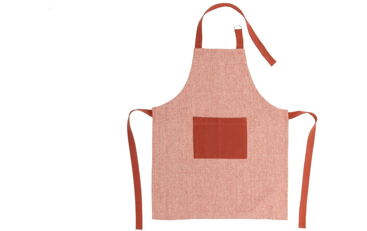 Tiseco Kinderschürze 52 × 63 cm, Baumwolle, Rostbraun