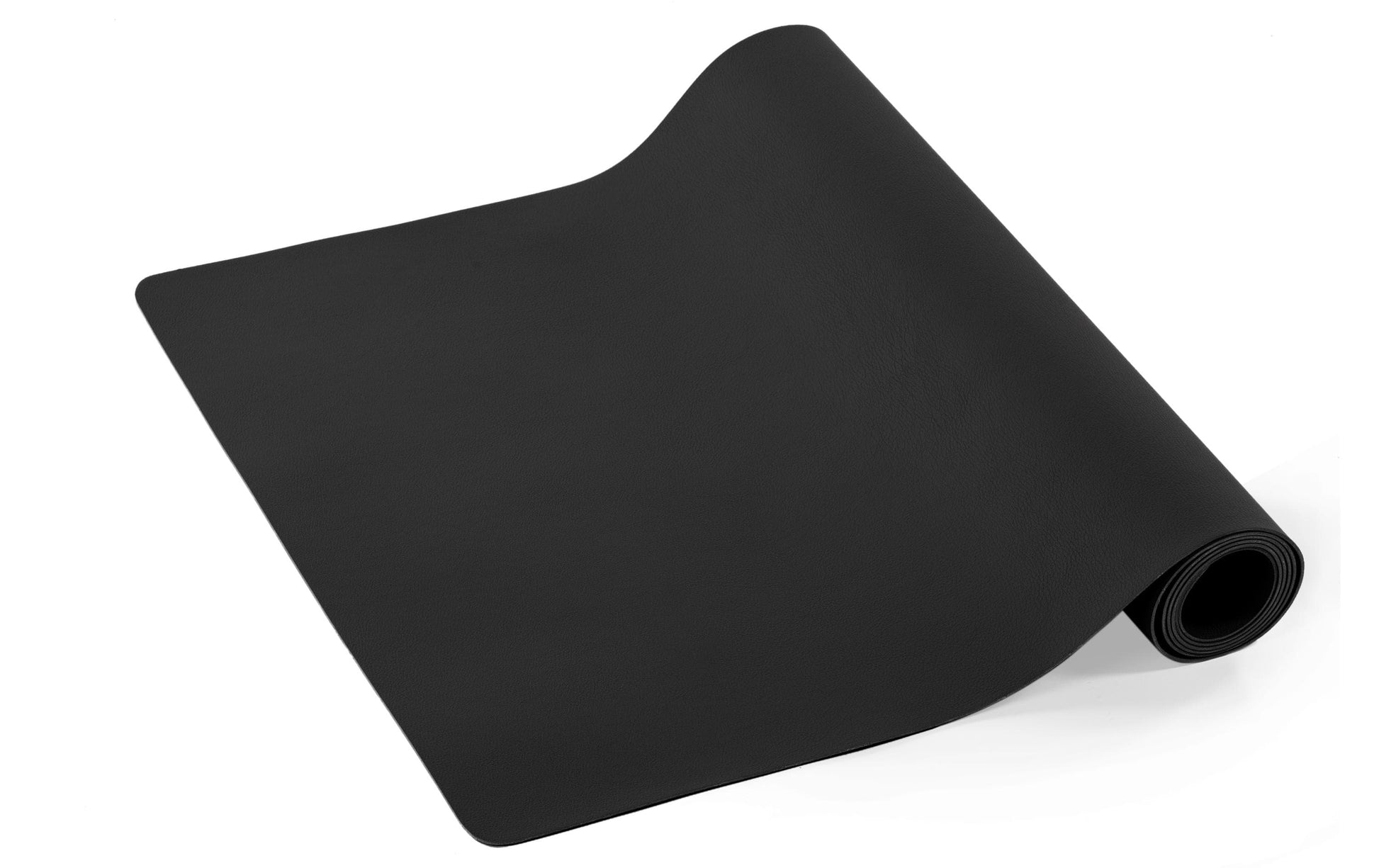 Tiseco Tischläufer – 45×145 cm, Kunstleder, Schwarz