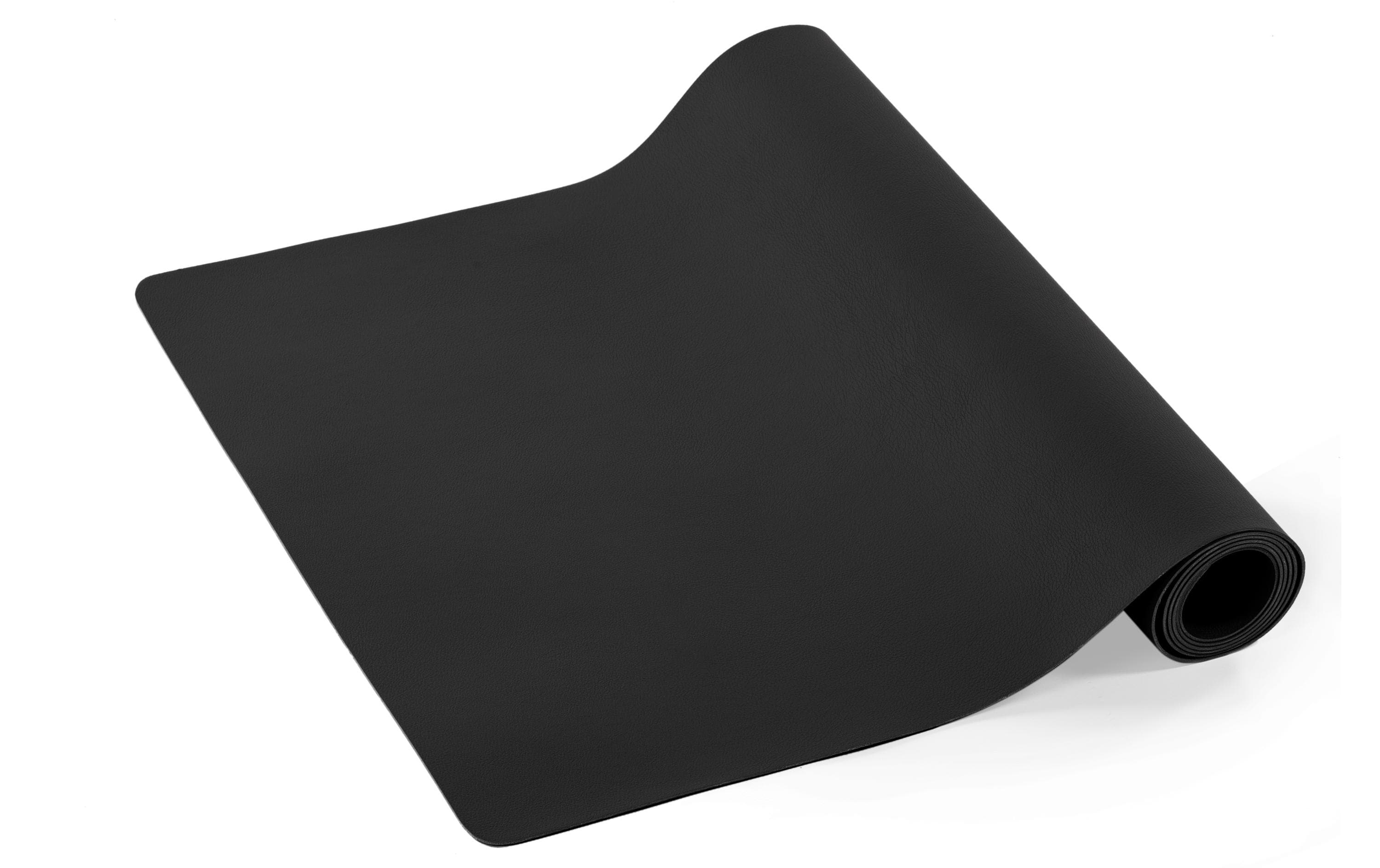 Tiseco Tischläufer – 45×145 cm, Kunstleder, Schwarz