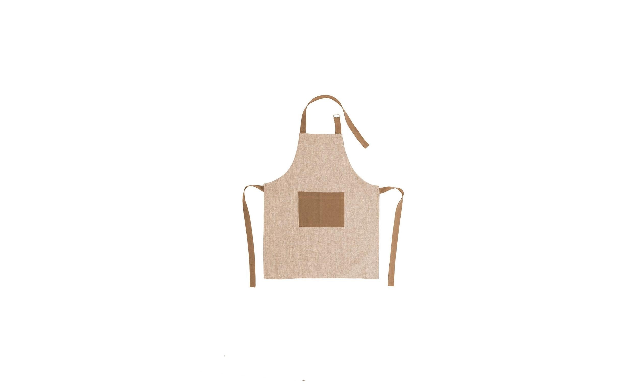Tiseco Kinderschürze 52 × 63 cm, Baumwolle, Camel