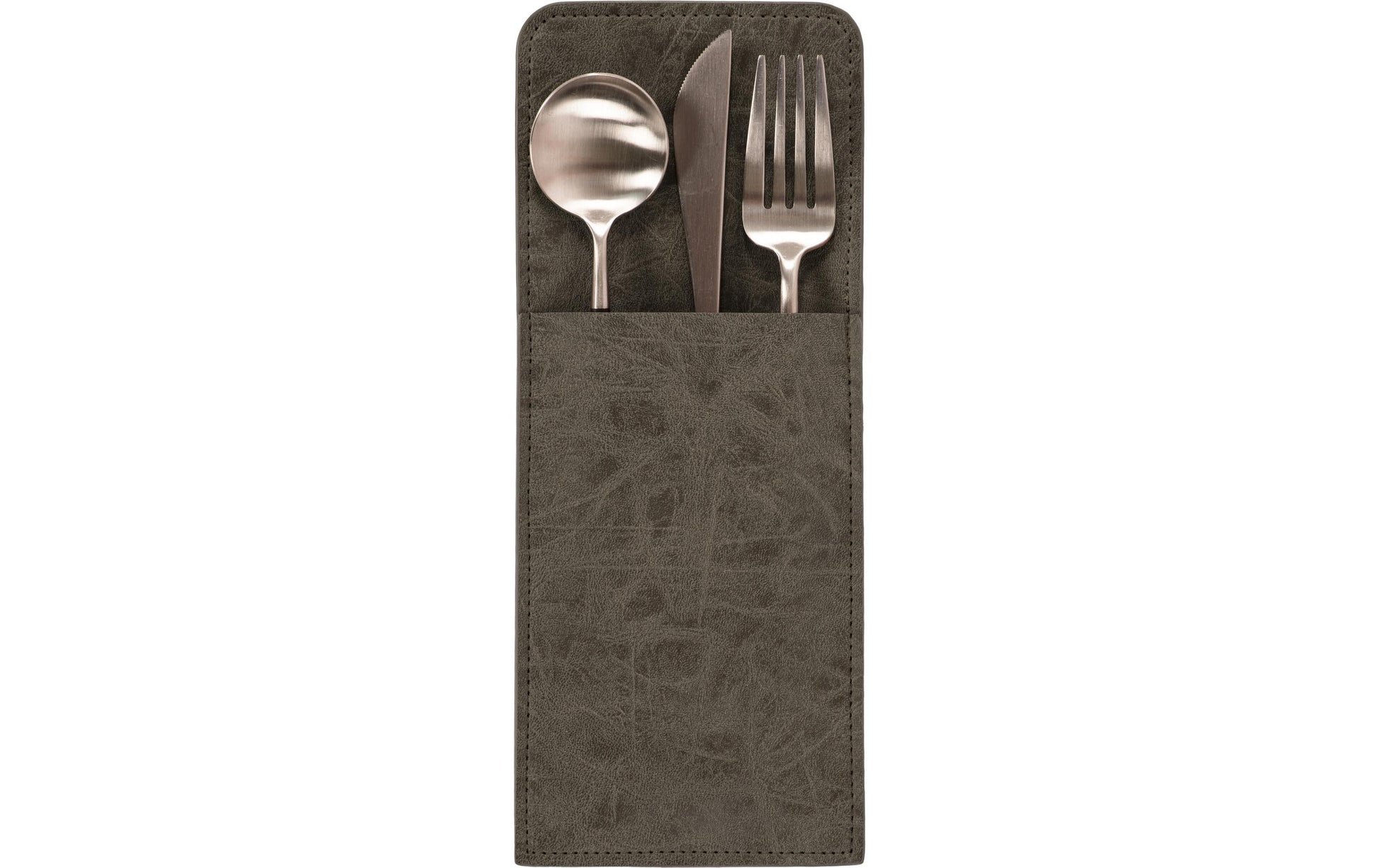 Tiseco TRUMAN – Besteckhalter 25 × 10 cm, Polyester (PES), grau