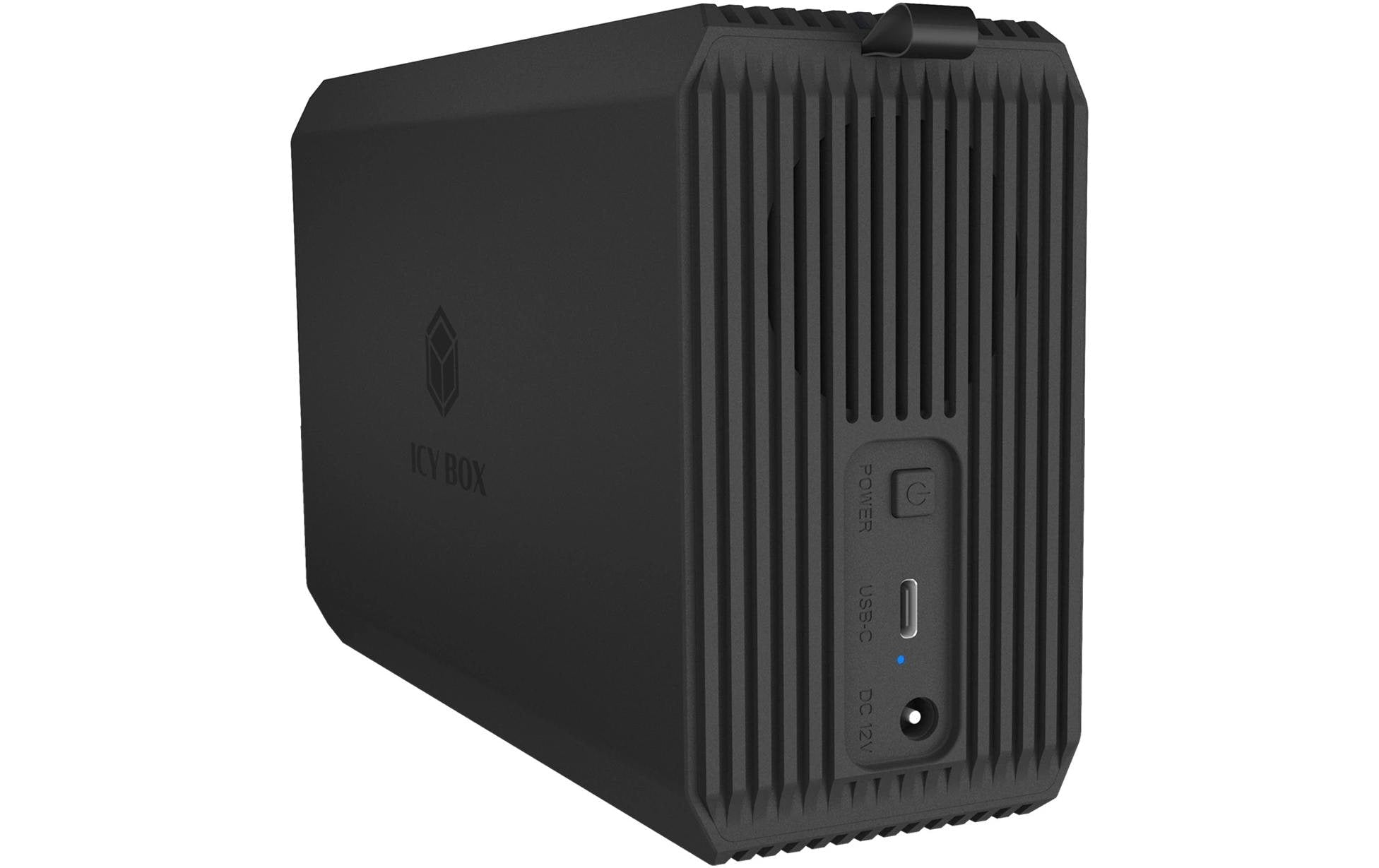 RaidSonic ICY BOX IB-RD3720-CU3 – 2-Bay Desktop – für 2,5"/3,5" HDD/SSD, SATA