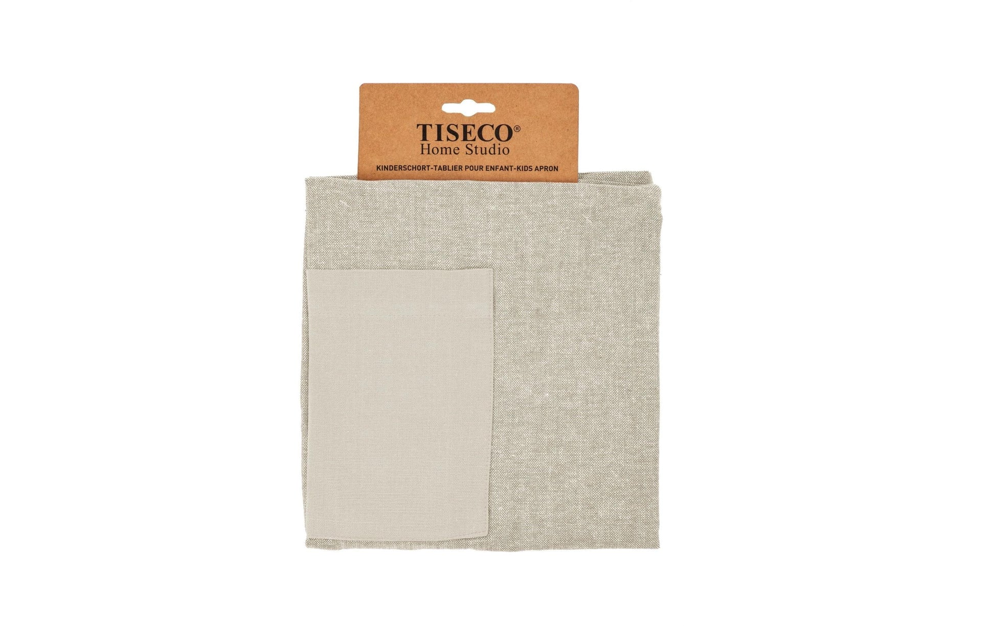 Tiseco Kinderschürze 52 × 63 cm, Baumwolle, Taupe