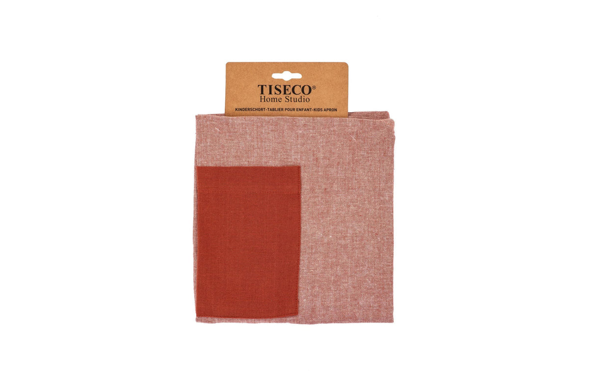 Tiseco Kinderschürze 52 × 63 cm, Baumwolle, Rostbraun