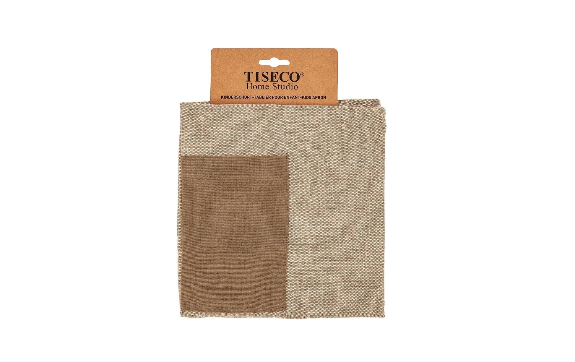 Tiseco Kinderschürze 52 × 63 cm, Baumwolle, Camel