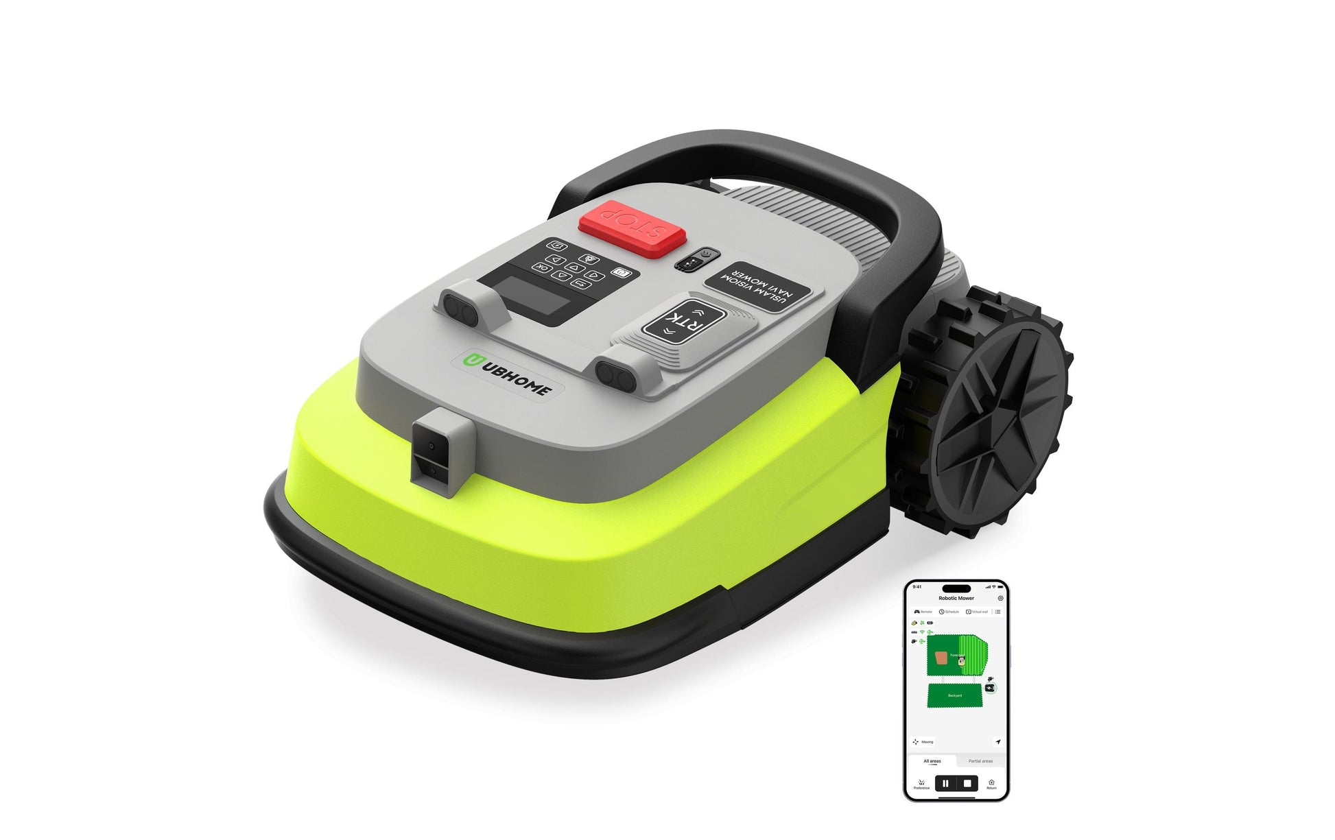 Ubhome M10 Pro Rasenroboter – Li-Ion – Mähfläche 1500 m² – Schnittbreite 23 cm