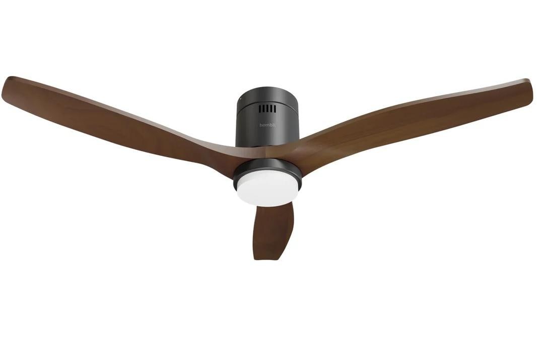 Hombli Deckenventilator – 132 cm, App-Steuerung (WLAN), 43 dB(A), Dunkelbraun