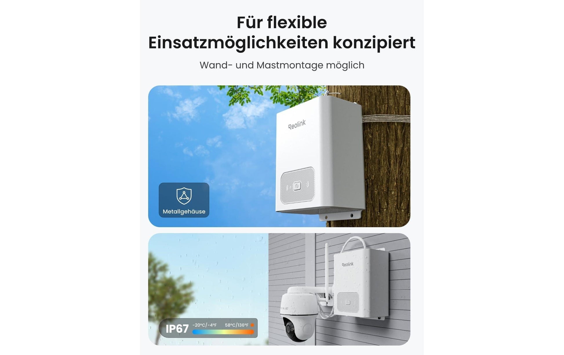 Reolink zubehör Reolink Akkupack – 12'800 mAh – Weiss