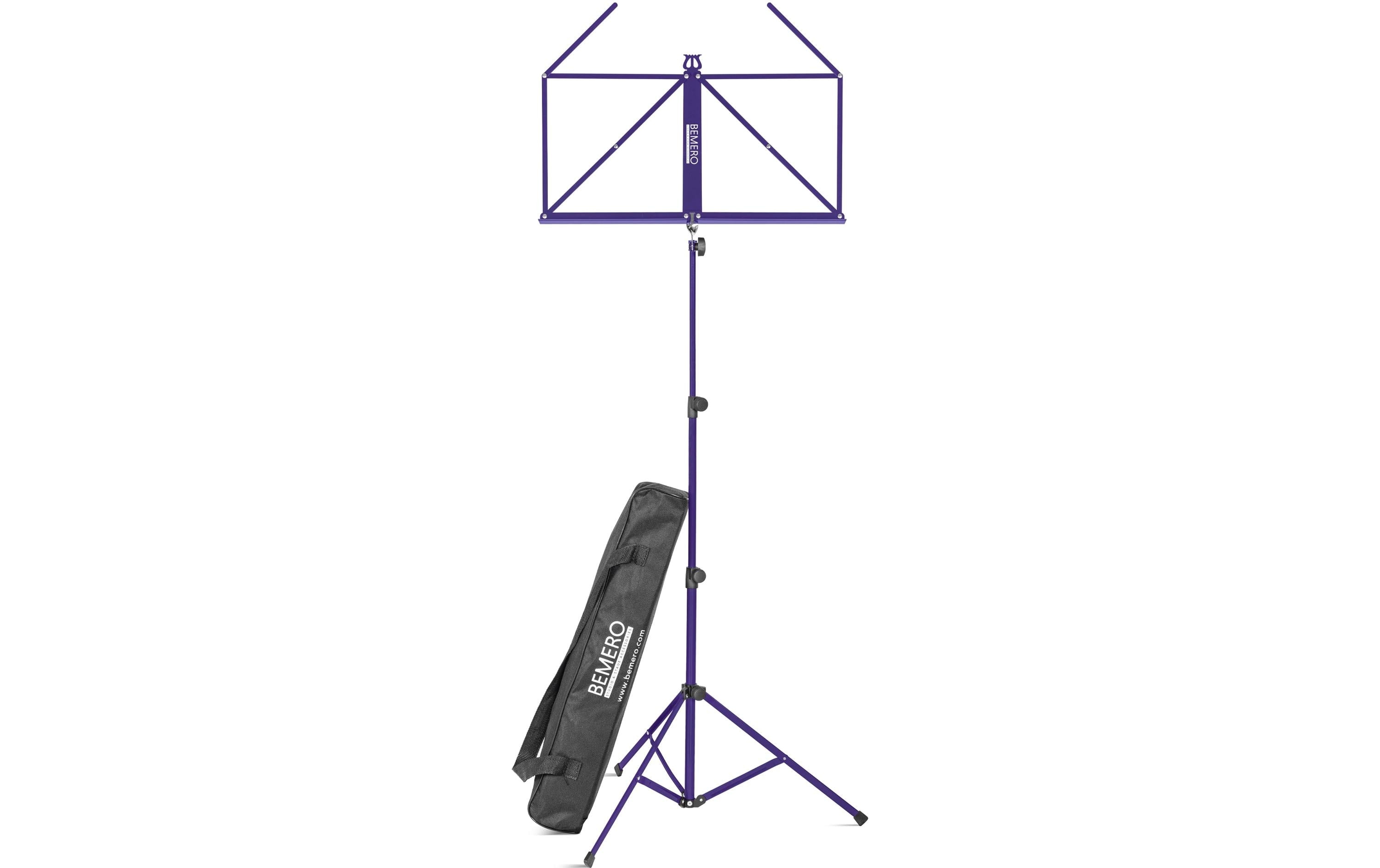Bemero Notenständer Höhe 120 cm – faltbar – violett – MSS-8090VI