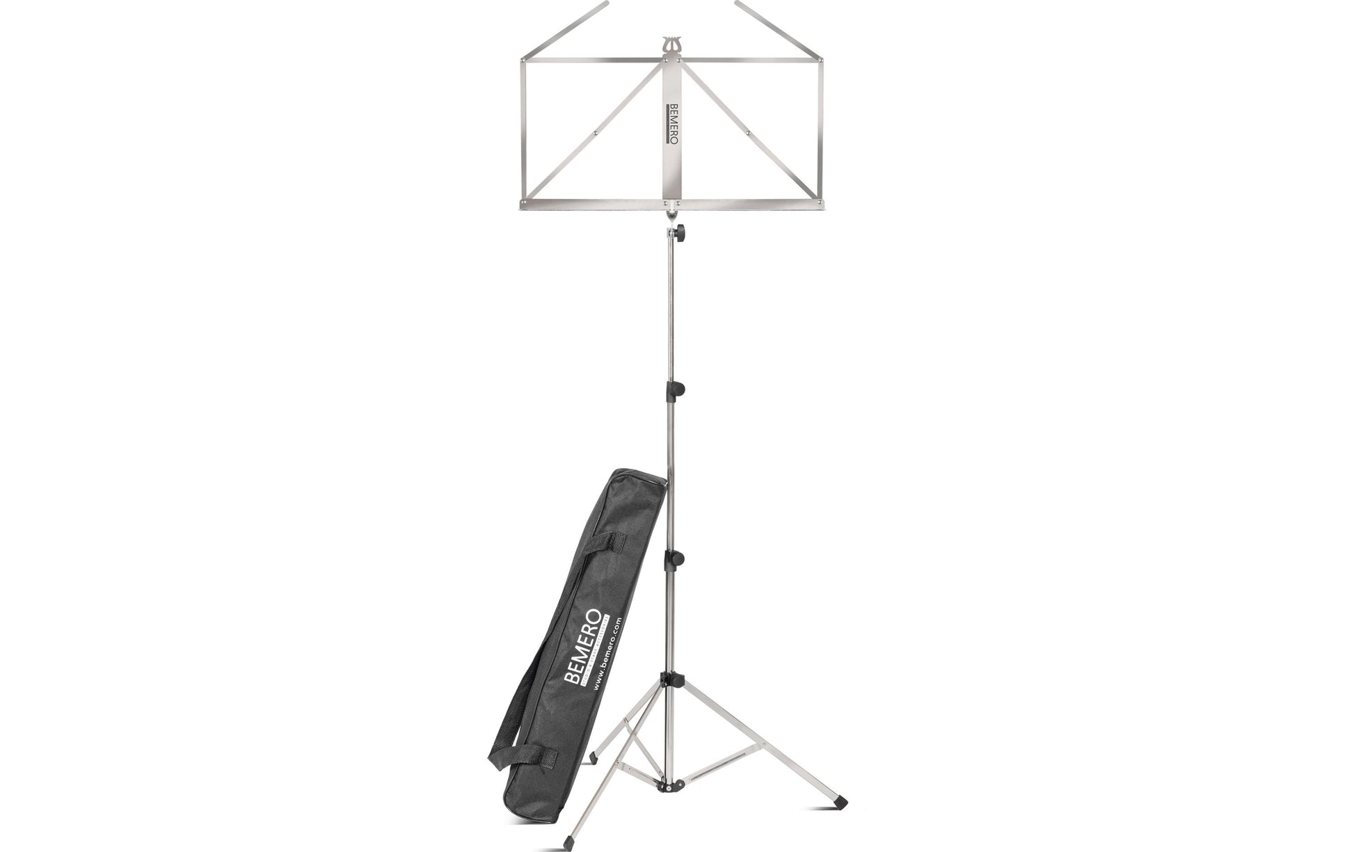 Bemero Notenständer 120 cm – faltbar – silber – MSS-8090NI