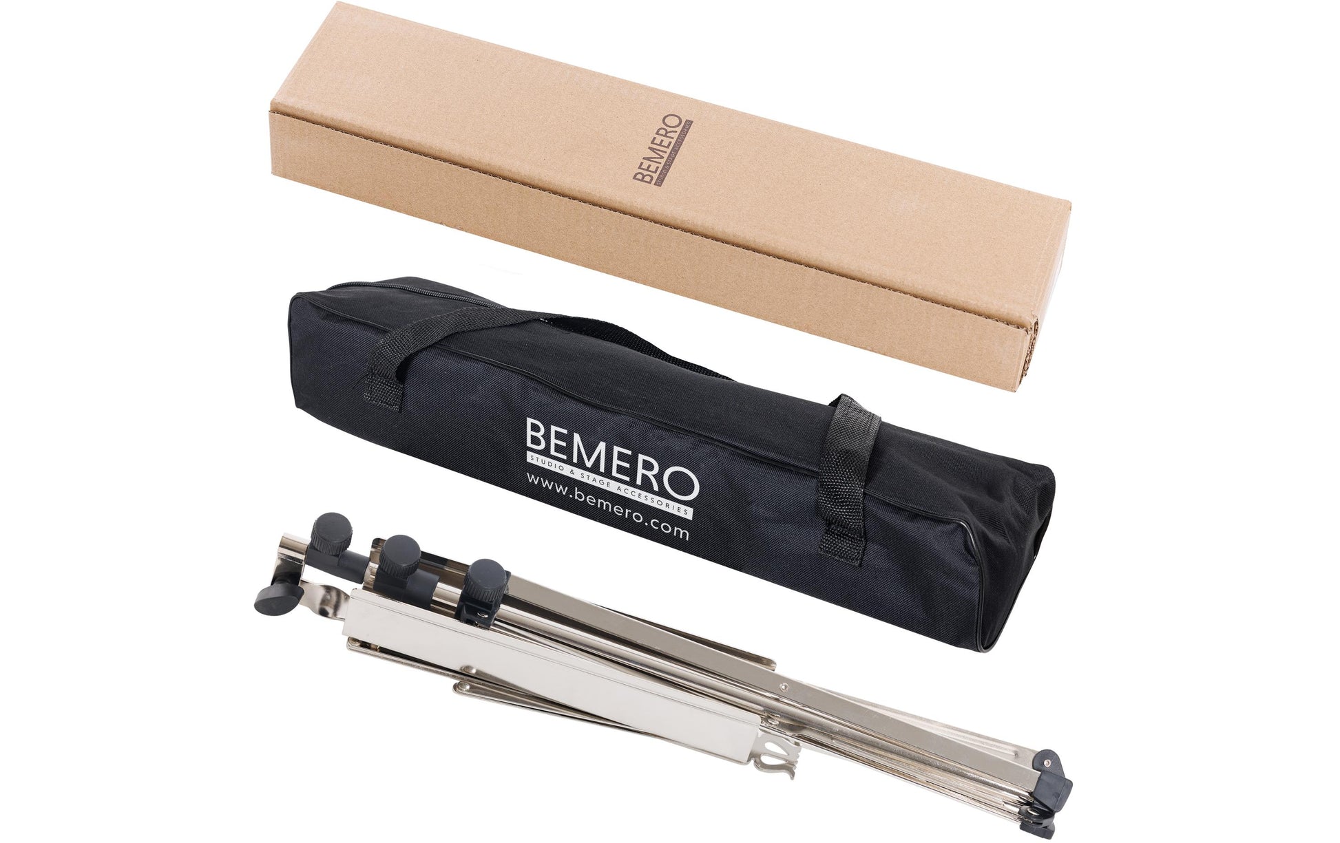 Bemero Notenständer 120 cm – faltbar – silber – MSS-8090NI