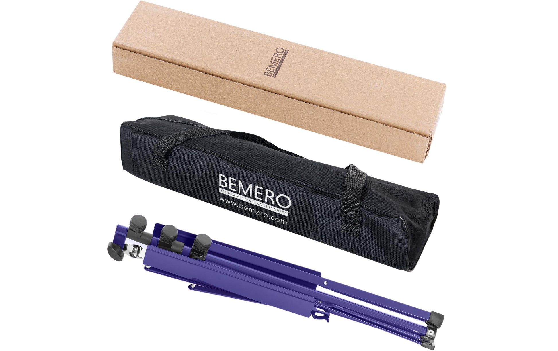 Bemero Notenständer Höhe 120 cm – faltbar – violett – MSS-8090VI