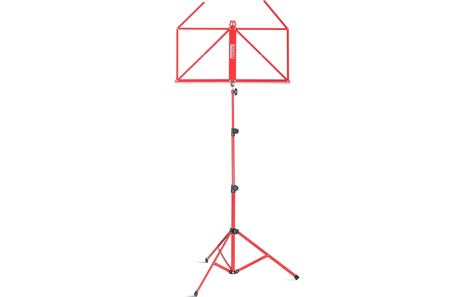 Bemero Notenständer 120 cm – faltbar, inkl. Tragetasche – rot – MSS-8090RD