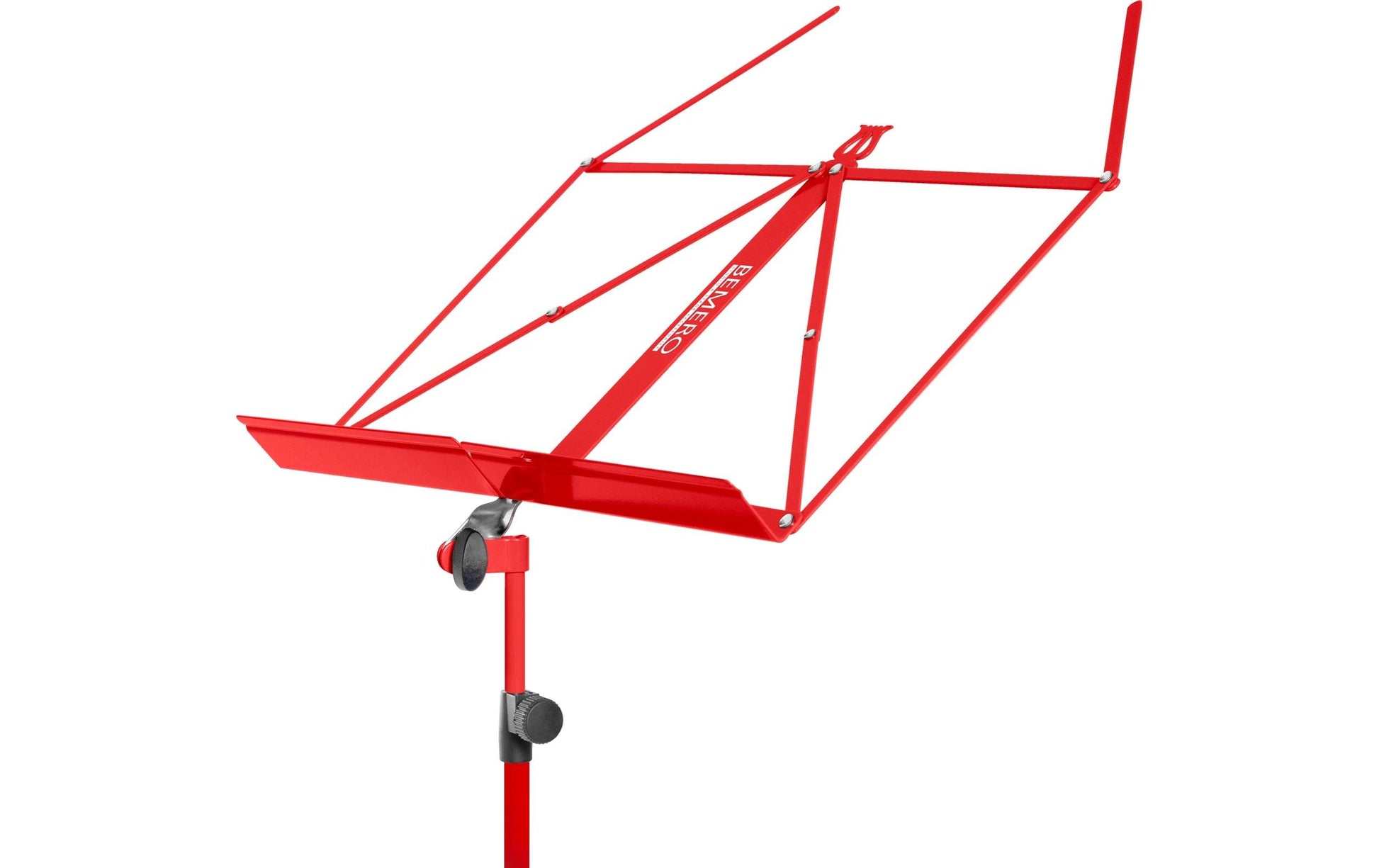 Bemero Notenständer 120 cm – faltbar, inkl. Tragetasche – rot – MSS-8090RD
