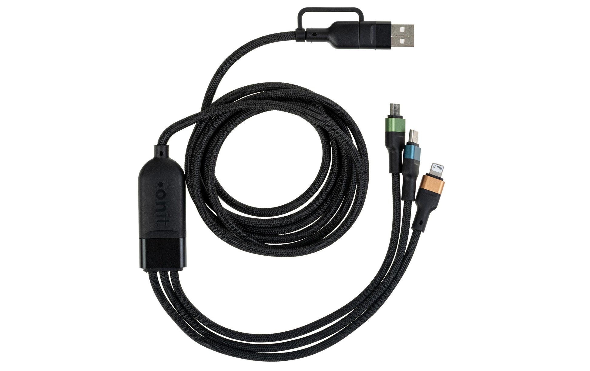 Onit USB-Kabel – USB-A/USB-C zu Lightning/Micro-USB/USB-C – USB 2.0 (480 Mbit/s) – 2 m – PD 100 W