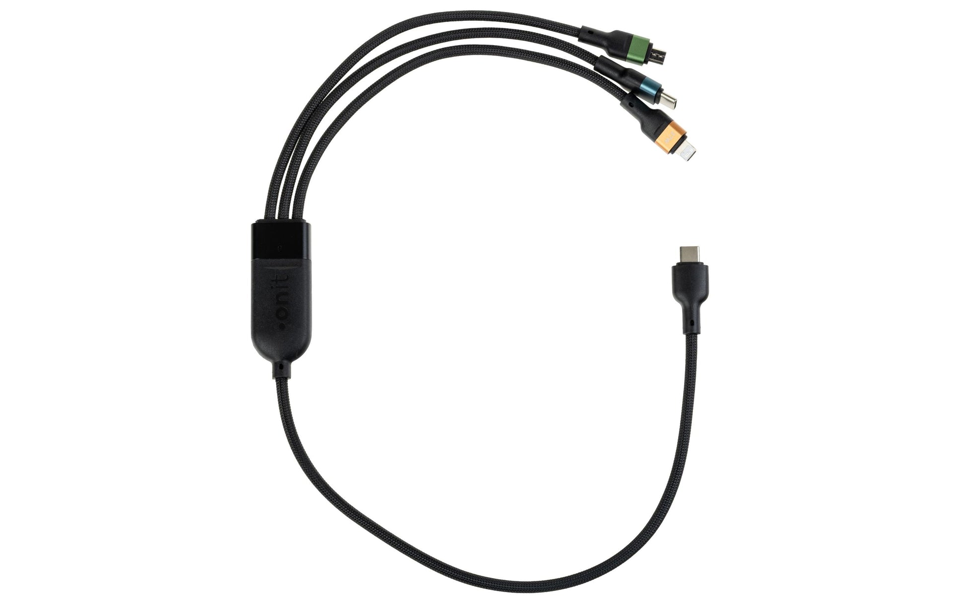 Onit USB-Kabel – USB-C auf USB-C/Lightning/Micro-USB-B – USB 2.0 (480 Mbit/s) – 0,5 m – PD 100 W – Verstärkt