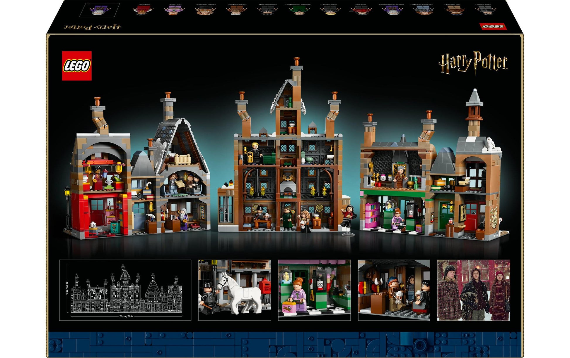 LEGO Sammleredition Dorf Hogsmeade Bausatz – Hogsmeade (Wizarding World) – 3228-teilig – 37,8 × 15,7 × 55,5 cm