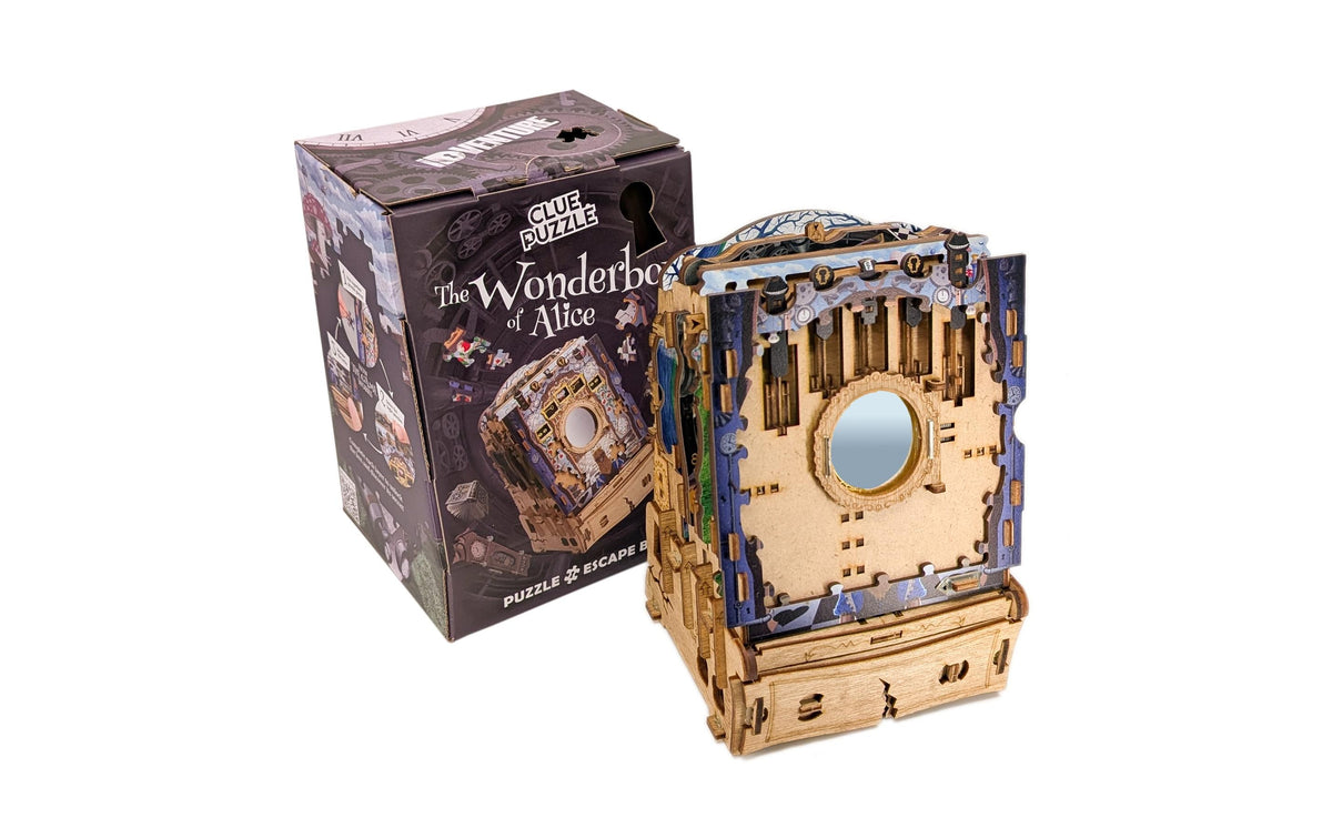iDventure CluePuzzle - Die Wunderbox von Alice – Aktionsspiel, 1–2 Spieler, ab 14 Jahren, DE/EN/FR/IT