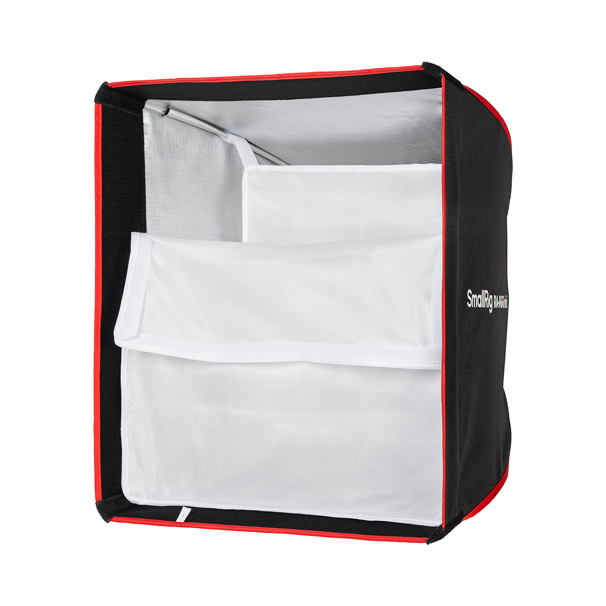 SmallRig RA-R4545 mini Quadratische Softbox – 450 × 450 × 350 mm – für SmallRig RC 60/100 COB Videoleuchte – Schwarz