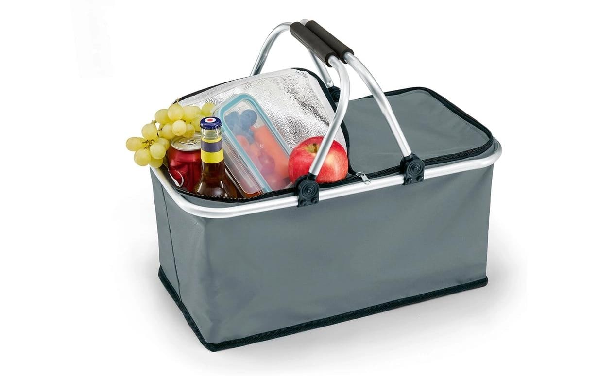 Easymaxx Stofftasche, Polypropylen (PP), Grau, 280×240×480 mm, Thermo, Faltbar