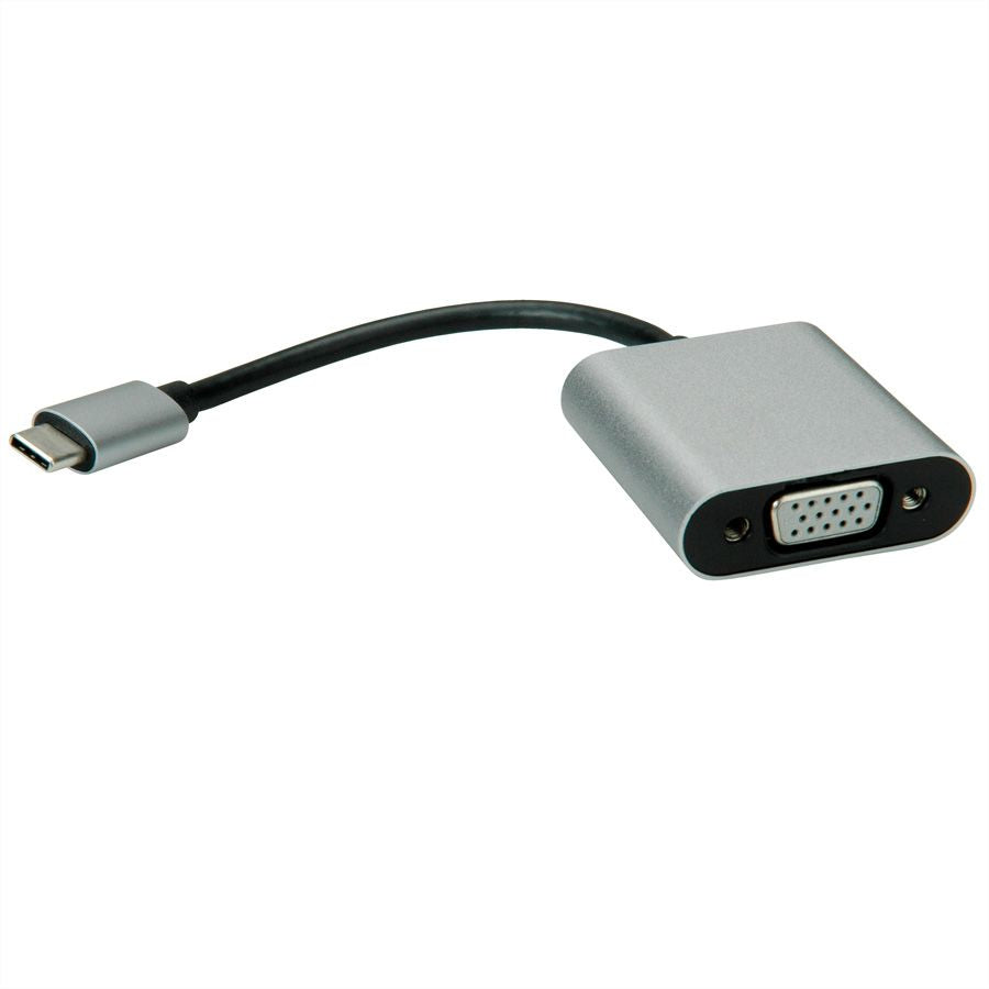 VALUE USB-C zu VGA Adapter – 1920 × 1080 @ 60 Hz, 0,1 m, USB 3.2 Gen 1, für Geräte mit DP Alt Mode