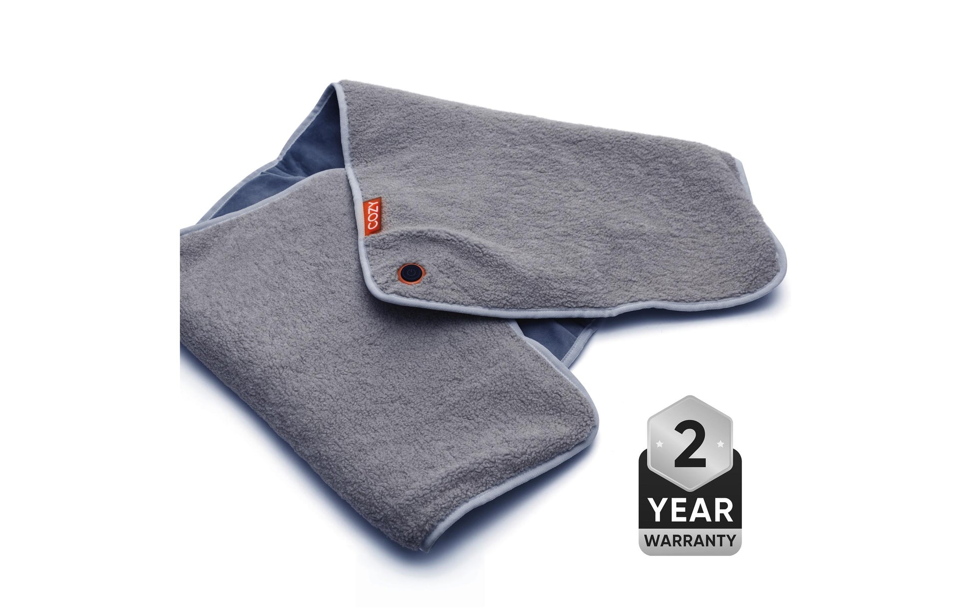 Bodi-tek Cozy Jorv Wohndecke – Baumwolle, Polyester, Grau – 50 × 120 cm