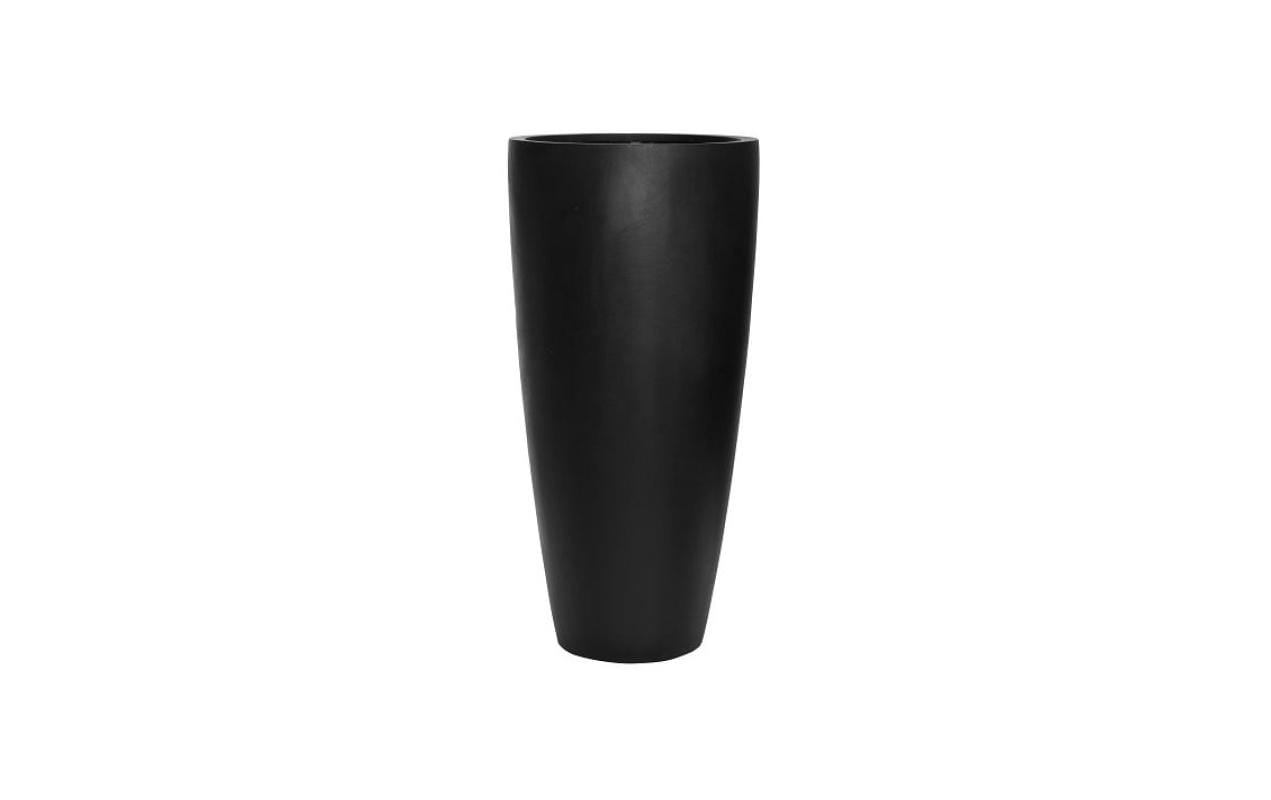 Pottery pots Dax XL Dekorationsobjekt – für Aussen & Innen – rund, schwarz