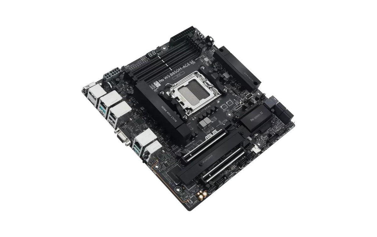 ASUS PRO WS B850M-ACE SE – Mainboard – AM5, B850, mATX, DDR5, für AMD Ryzen 3, AMD Ryzen 5, AMD Ryzen 7 und weitere
