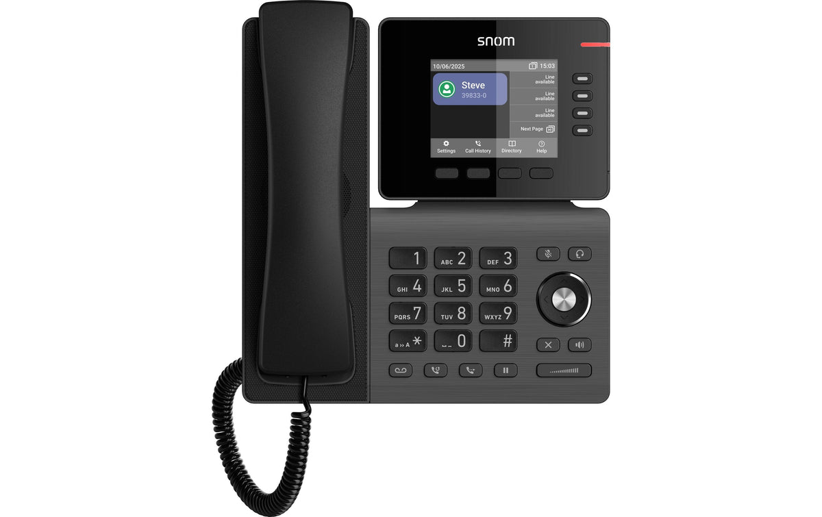 Snom D810W – IP-Telefon, 12 SIP-Konten, 3,4", WLAN, PoE, schwarz