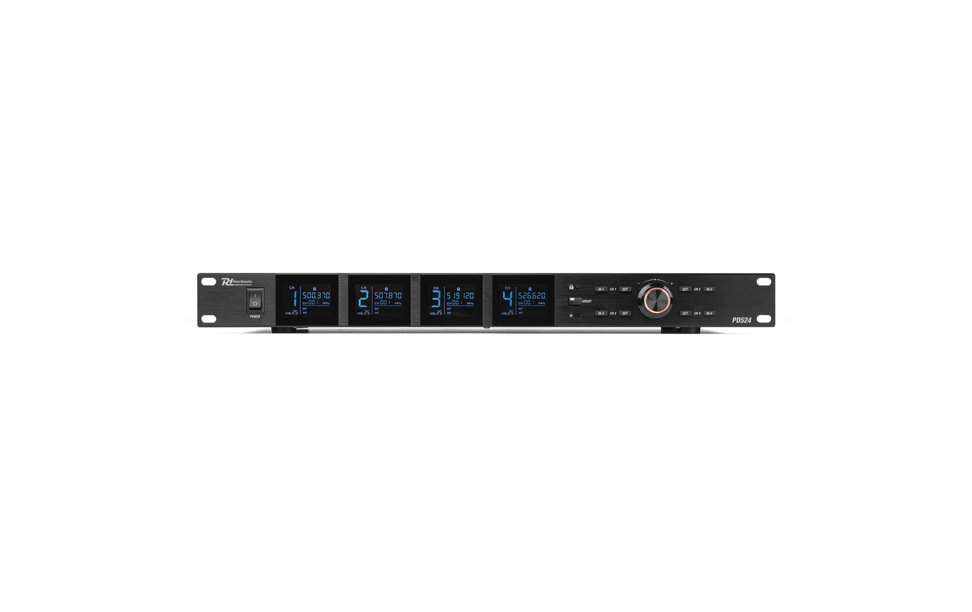 Power Dynamics PD524 Funkmikrofonsystem – 6,3 mm Klinke, Kabellos (500–530 MHz), Niere, Digital