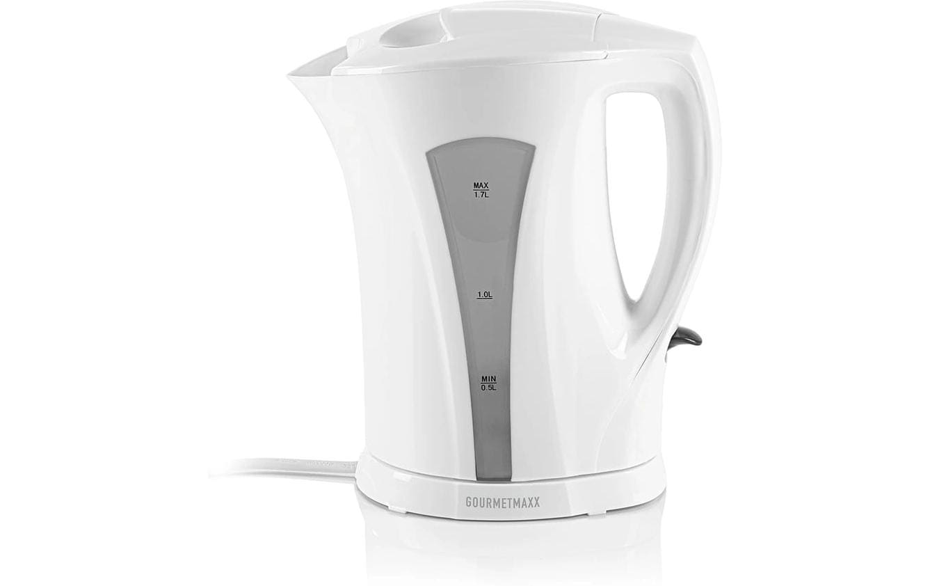 Gourmetmaxx Wasserkocher – 1,7 l, Kunststoff, 2200 W, Weiss