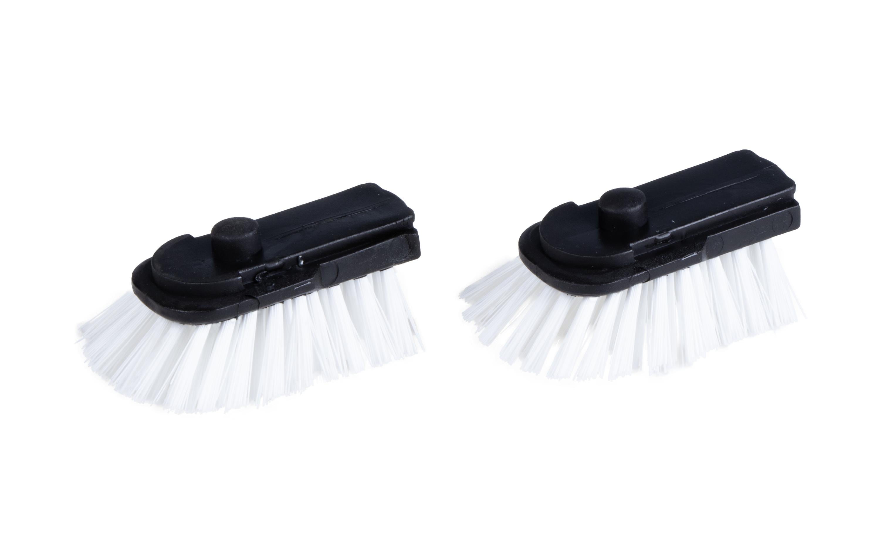 Edi Baur Ersatzkopf Super Tip – Nylon, Polypropylen (PP), Schwarz/Weiss, 2er-Set
