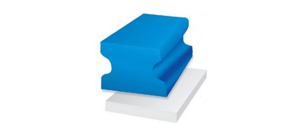 Edi Baur Fleckenradierer Easy Grip Set – Melamin, Blau