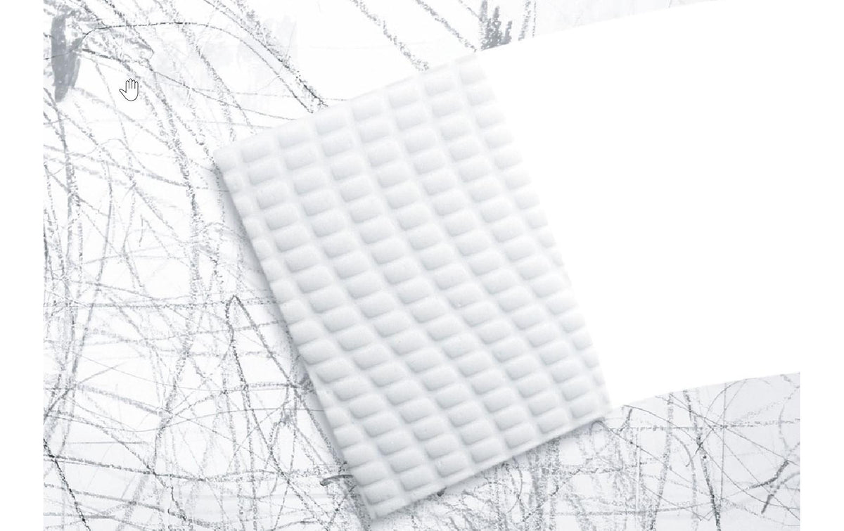 Edi Baur Sonstiges – Fleckenradierer Easy Grip Ersatz, 10 Stk., Melamin, weiss