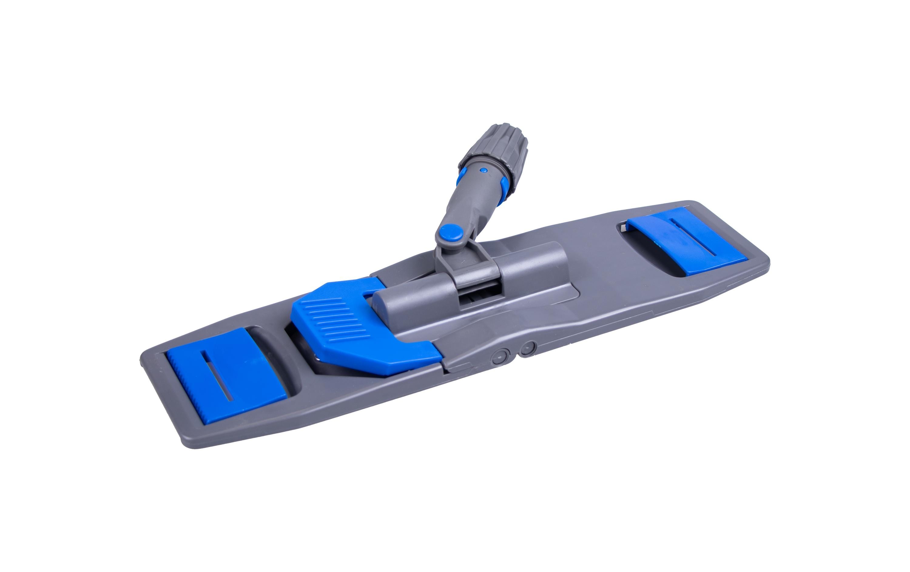 Edi Baur Reinigungsgeräte-Zubehör Flachmopphalter Combi – 40 cm – Kunststoff, Blau, Grau