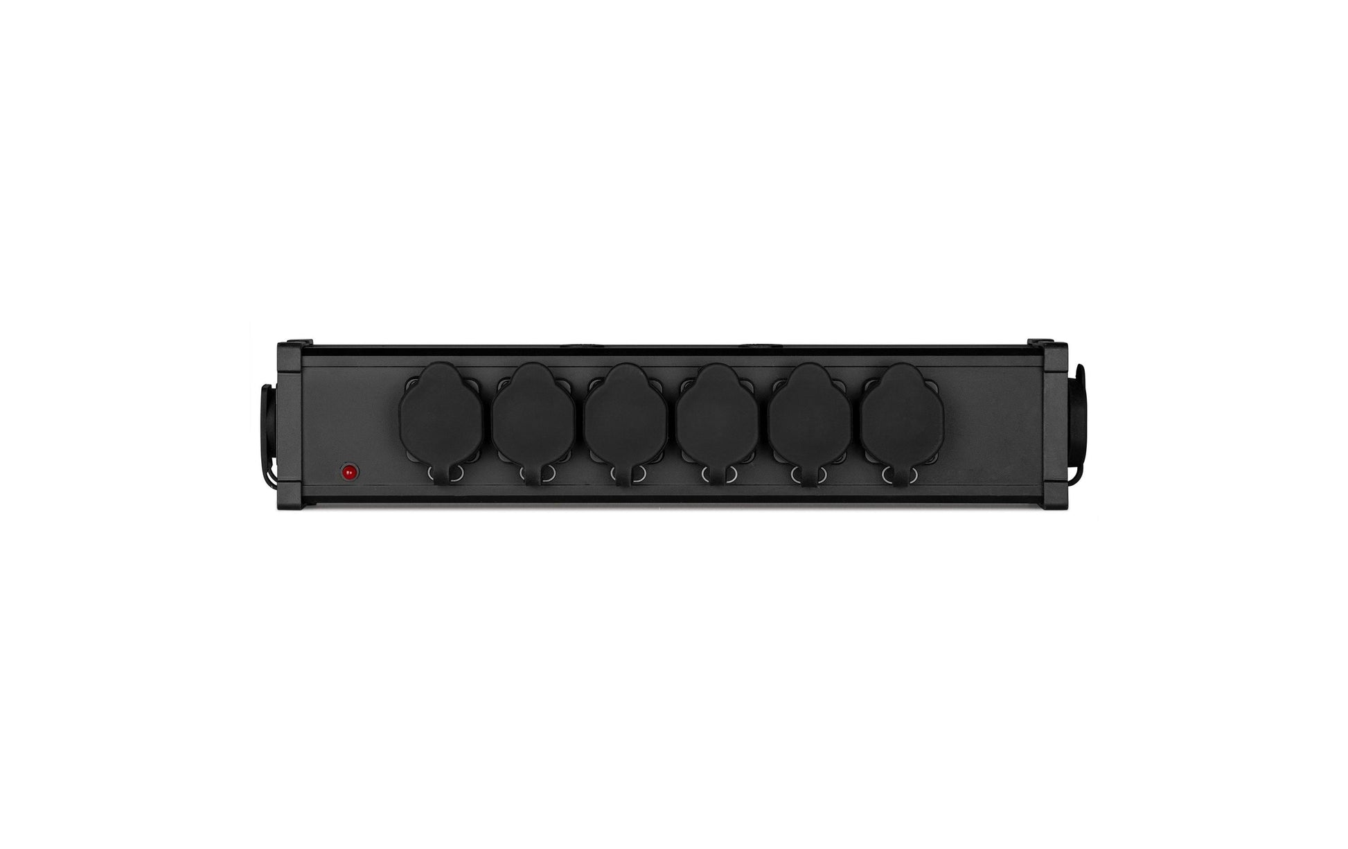 PD Connex Steckdosenleiste, 7×Powercon TR-Out, mit 7 Schaltern, Powercon Eingang – schwarz