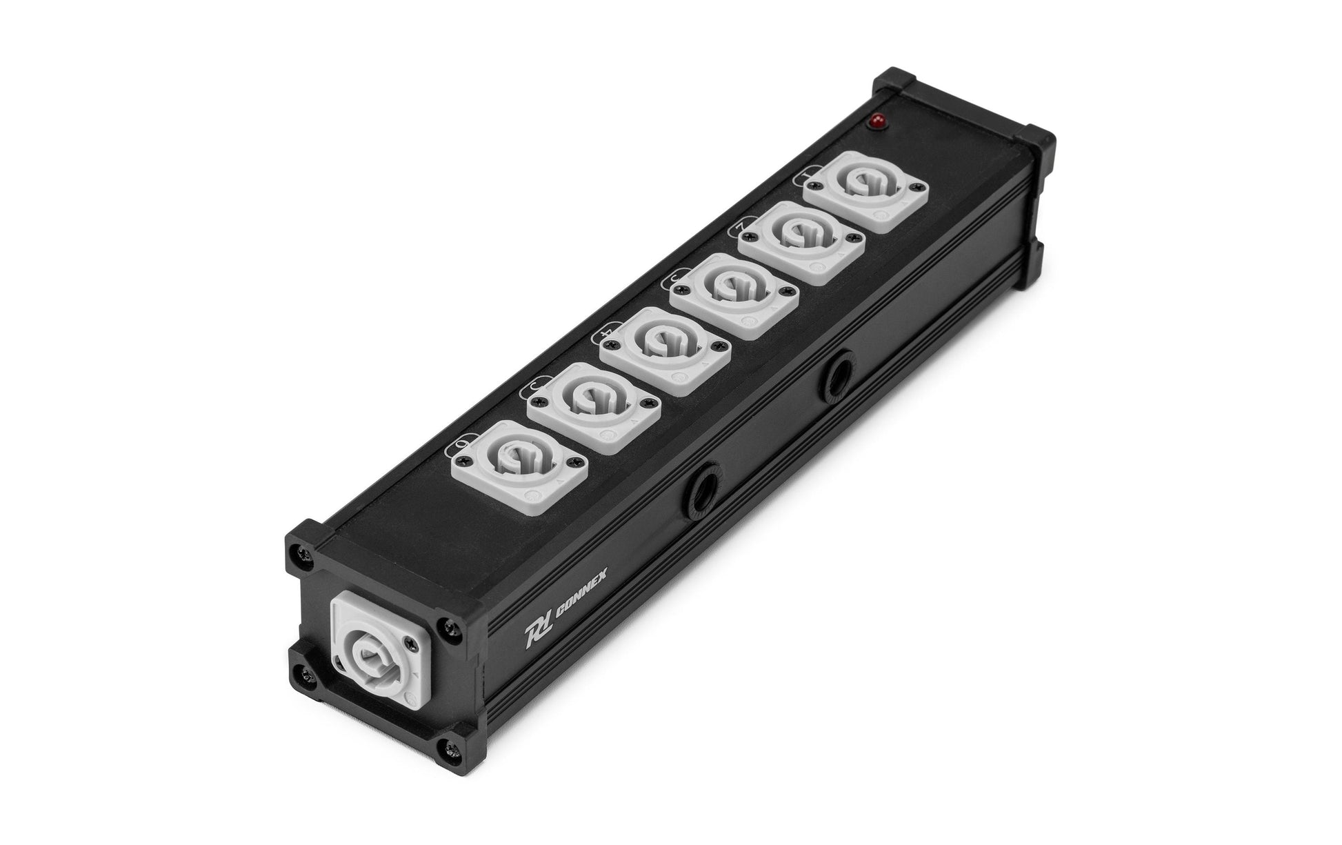 PD Connex PSB27 Steckdosenleiste, 7×Powercon, mit 7 Schaltern, Eingang Powercon – Schwarz