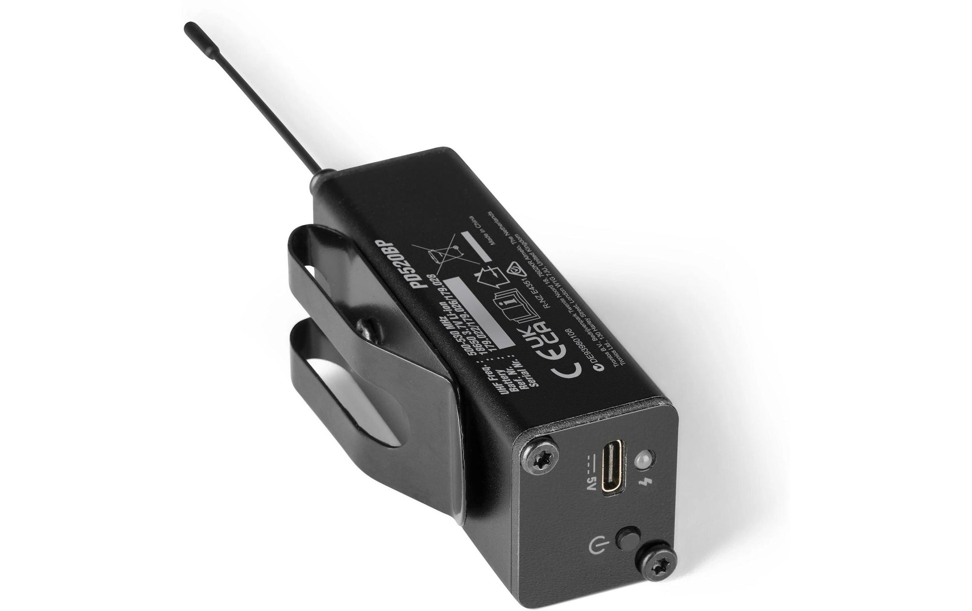 Power Dynamics PD520BP Erweiterungsmikrofon – Kabellos, Niere, 500–530 MHz, für PD52